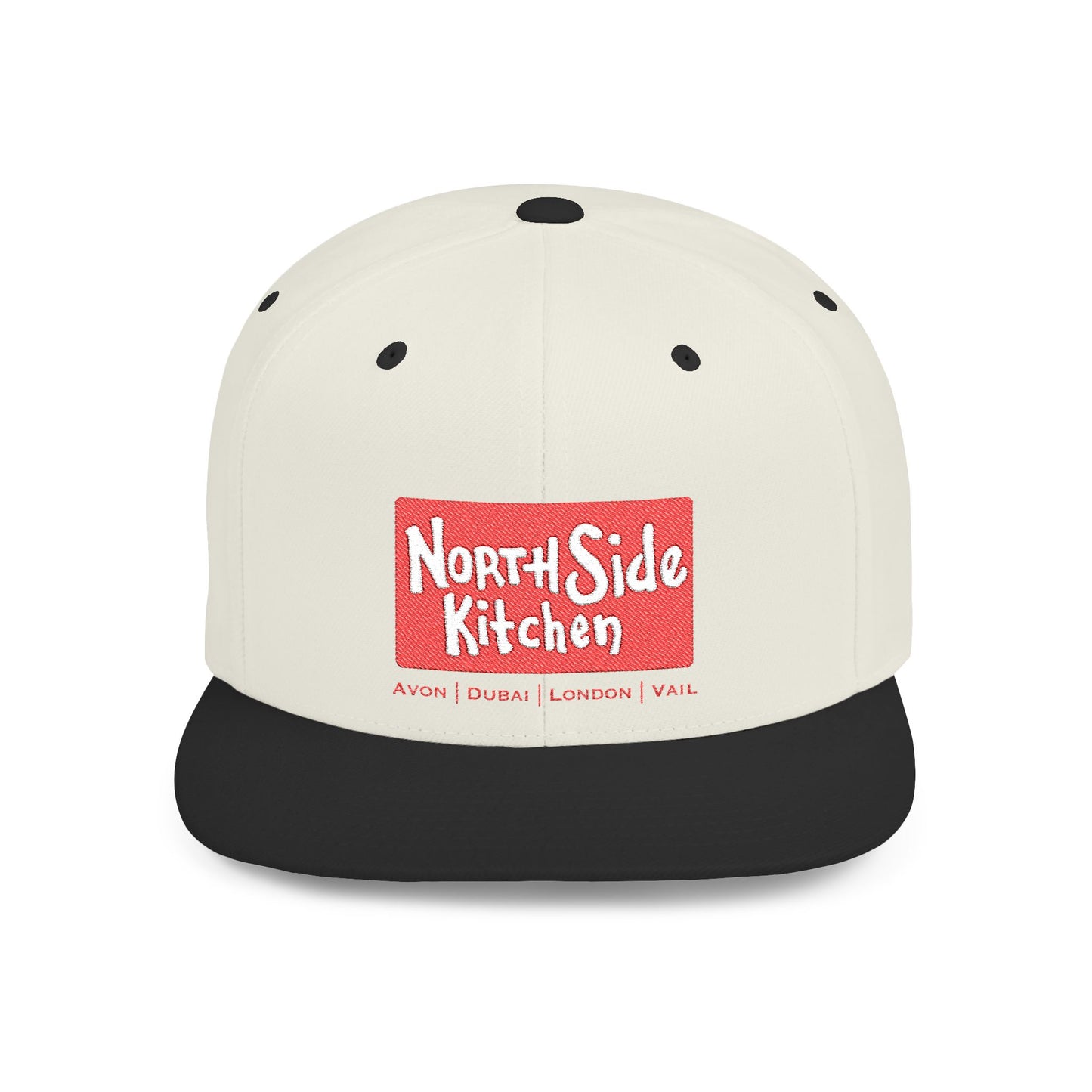 North Side Kitchen Flat Bill Snapback Hat | Urban Streetwear, Casual Style, Gift for Chefs, Trendy Accessory, Everyday Wear