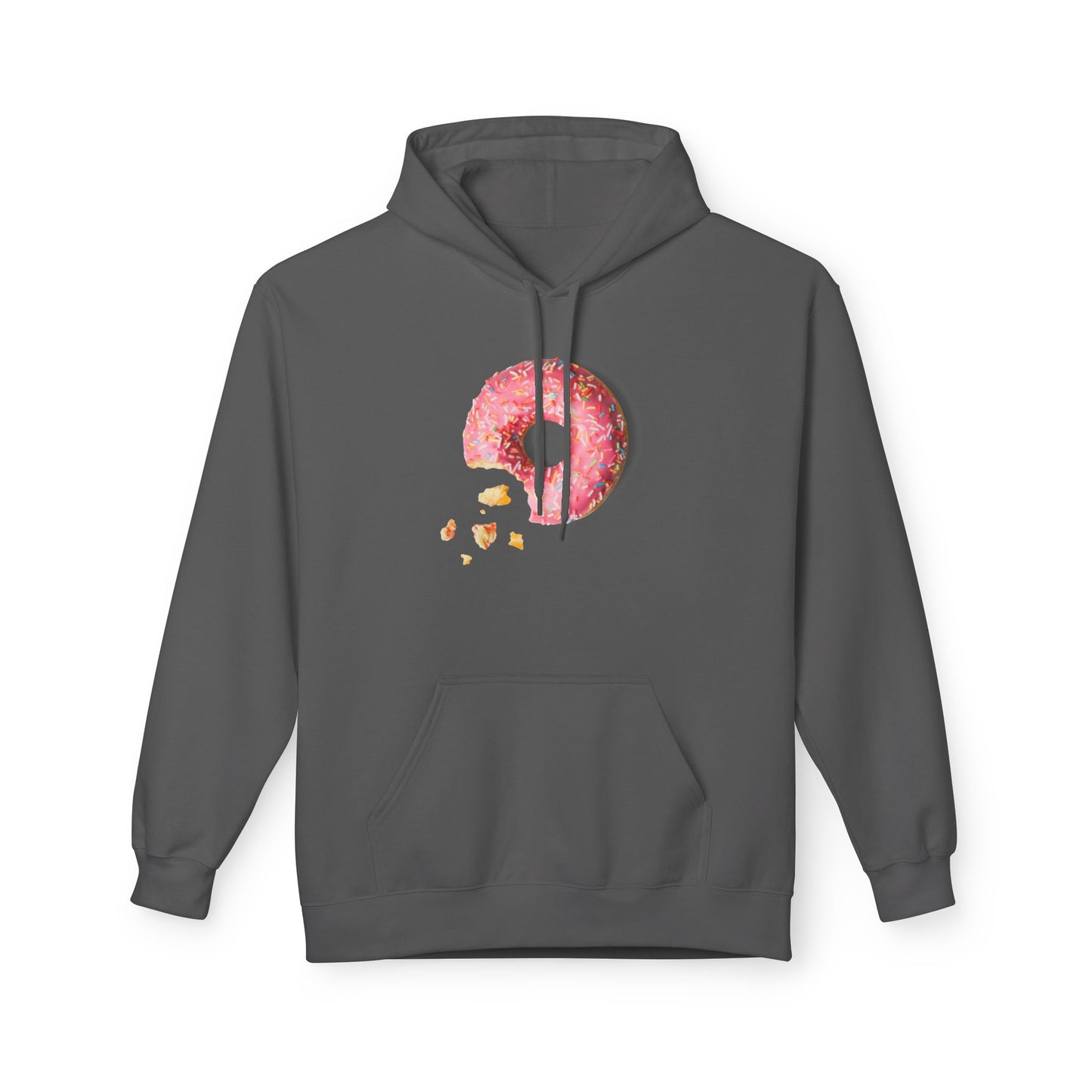 Donut Lover's Fleece Hoodie, Cozy Dessert Apparel, Bakery Gifts, Foodie Fashion, Valentines Day Wear, Unisex Hooded Sweatshirt