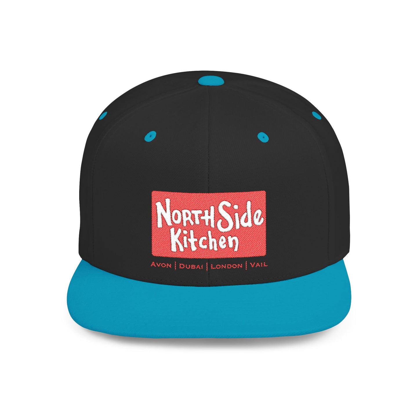 North Side Kitchen Flat Bill Snapback Hat | Urban Streetwear, Casual Style, Gift for Chefs, Trendy Accessory, Everyday Wear