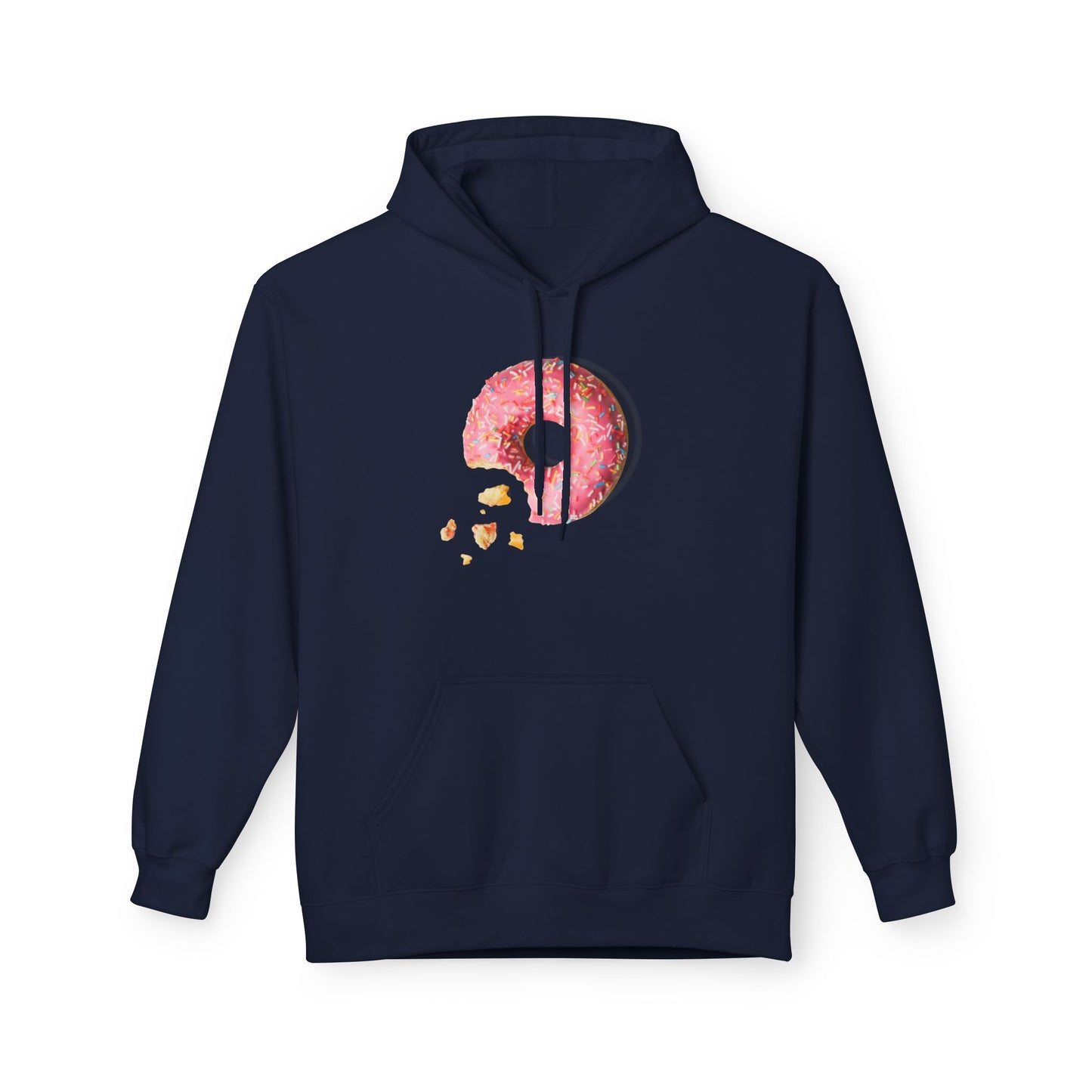 Donut Lover's Fleece Hoodie, Cozy Dessert Apparel, Bakery Gifts, Foodie Fashion, Valentines Day Wear, Unisex Hooded Sweatshirt