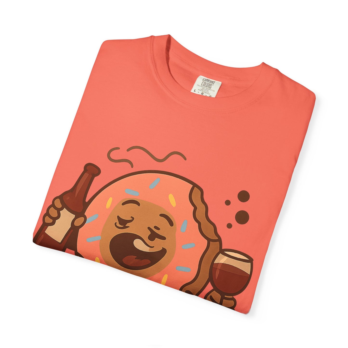 Wine & Donuts Unisex T-shirt - Funny Foodie Humor Tee, Kitchen Lover Gift, Party Wear, Brunch Outing, Drink & Dessert Fun