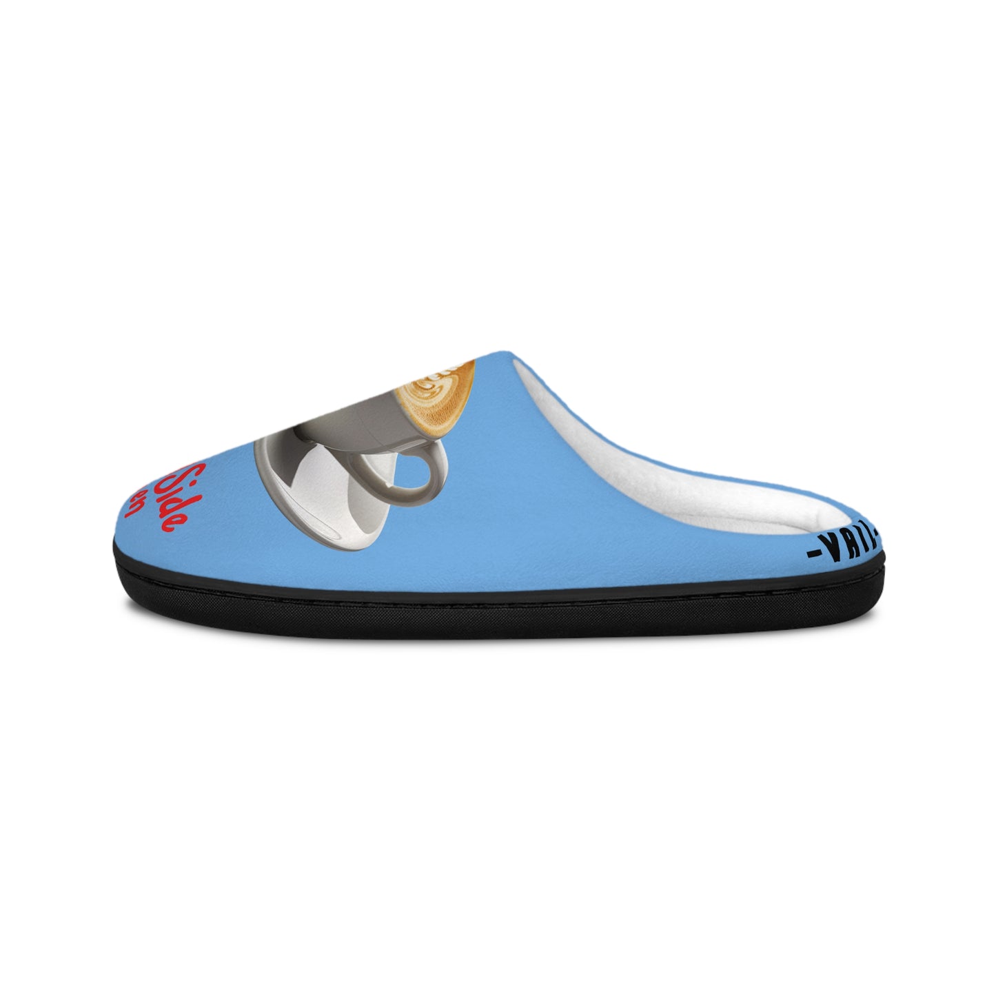 Cozy Men's Indoor Slippers with Donut and Coffee Design | Fun House Shoes, Gift for Him, Relaxation, Comfort Wear