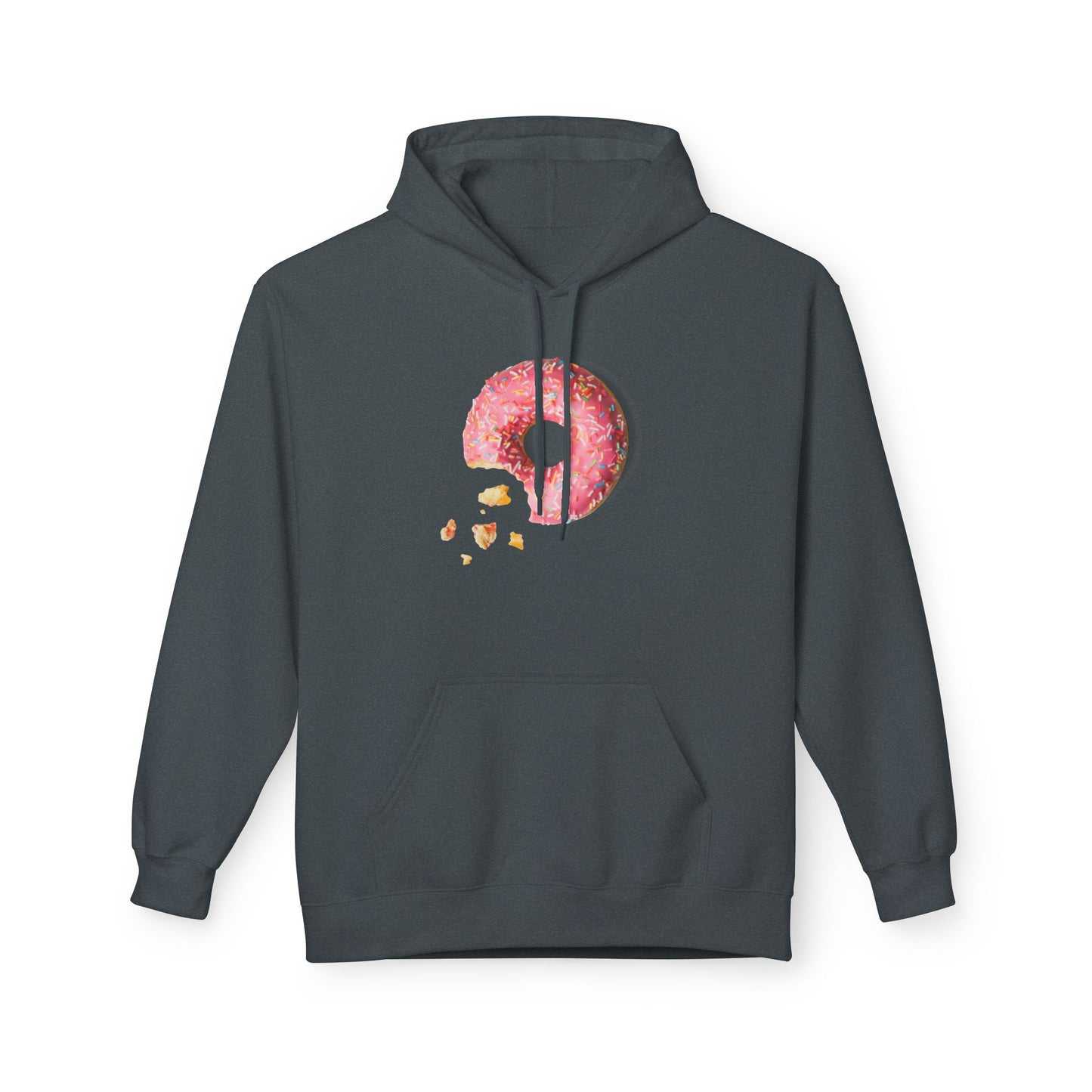 Donut Lover's Fleece Hoodie, Cozy Dessert Apparel, Bakery Gifts, Foodie Fashion, Valentines Day Wear, Unisex Hooded Sweatshirt