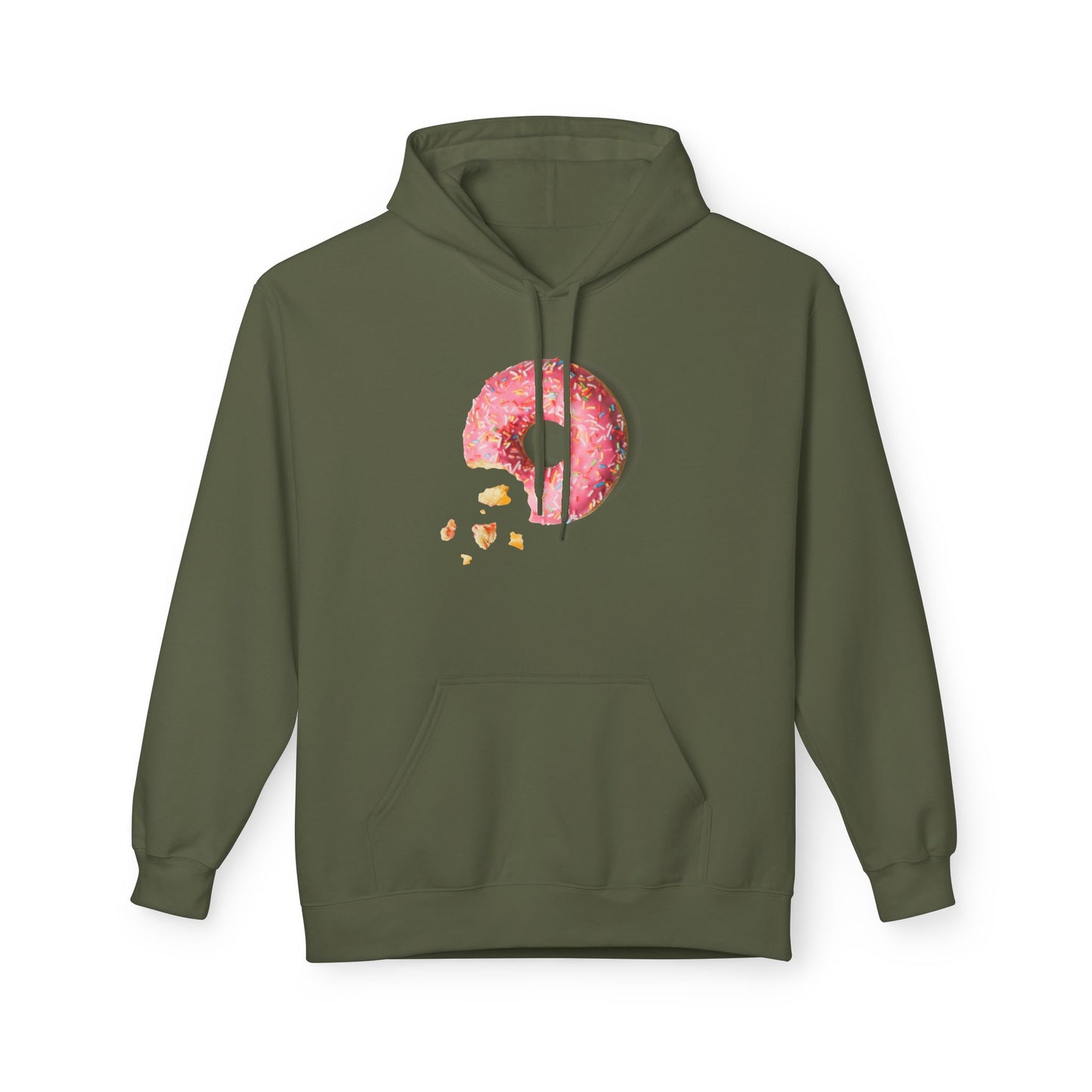 Donut Lover's Fleece Hoodie, Cozy Dessert Apparel, Bakery Gifts, Foodie Fashion, Valentines Day Wear, Unisex Hooded Sweatshirt