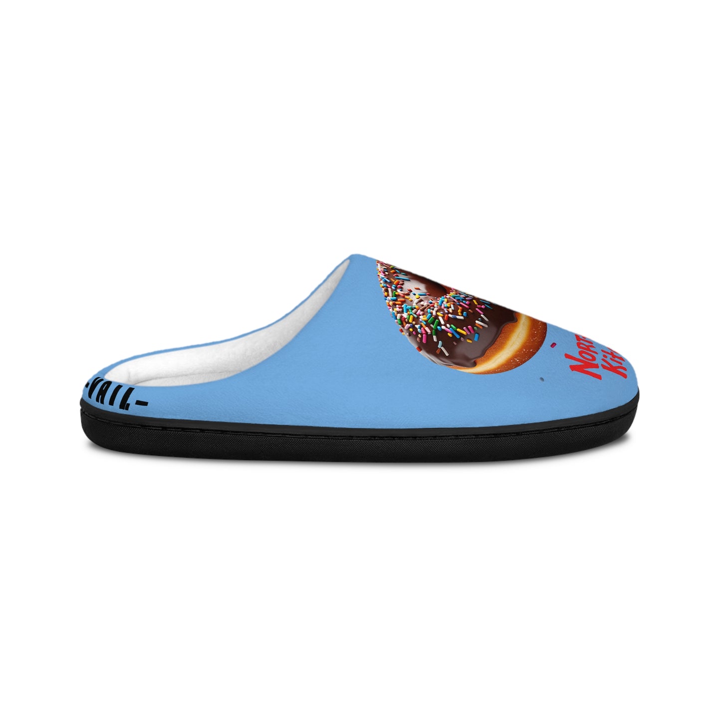 Cozy Men's Indoor Slippers with Donut and Coffee Design | Fun House Shoes, Gift for Him, Relaxation, Comfort Wear