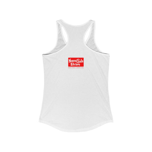 Donut Runner Tank, Fun Workout Top, Women's Racerback Shirt, Fitness Apparel, Gift for Runners, Cute Exercise Wear