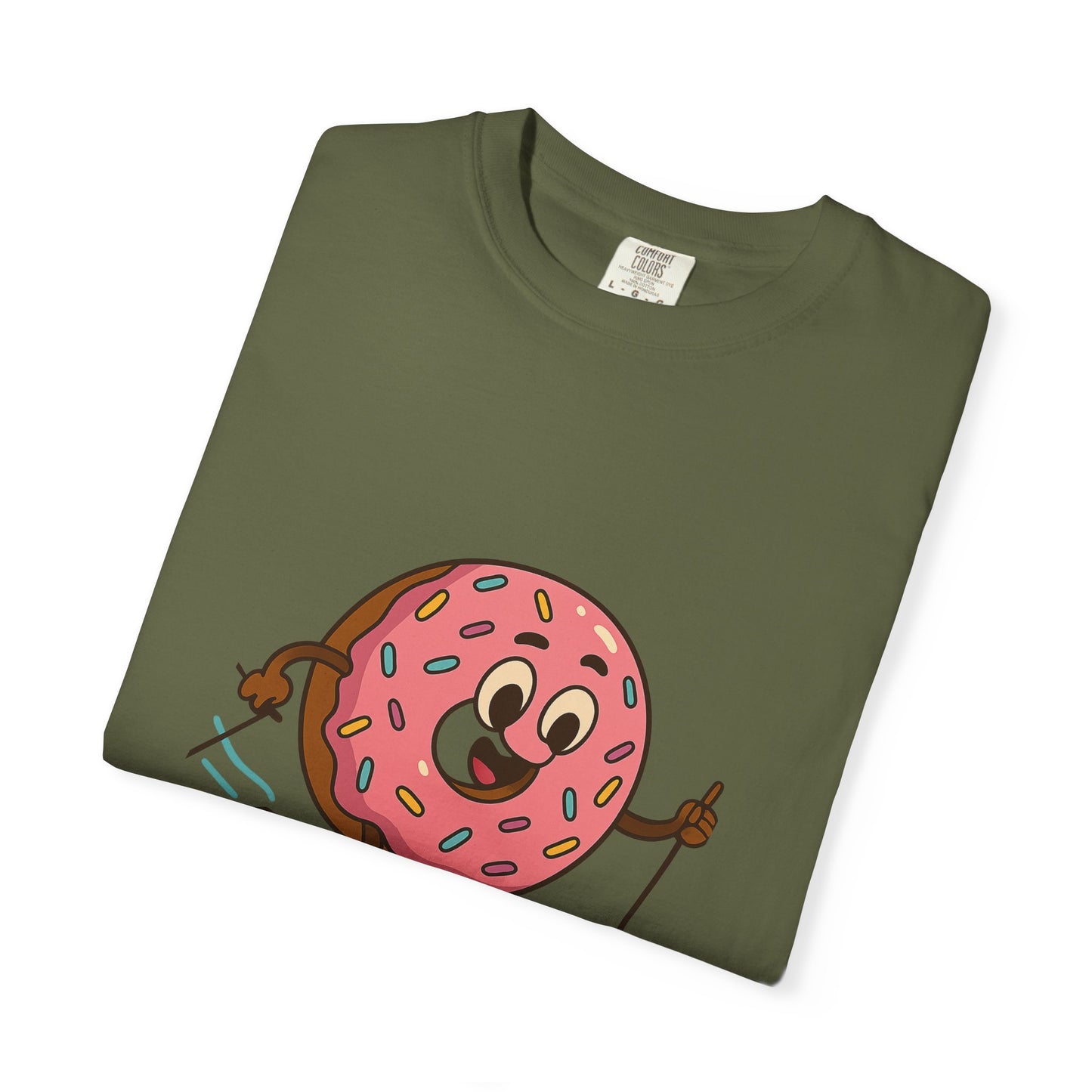 Ski Bum Doughnut T-Shirt, Unisex Tee, Fun Winter Apparel, Skiing Gift, Holiday Shirt