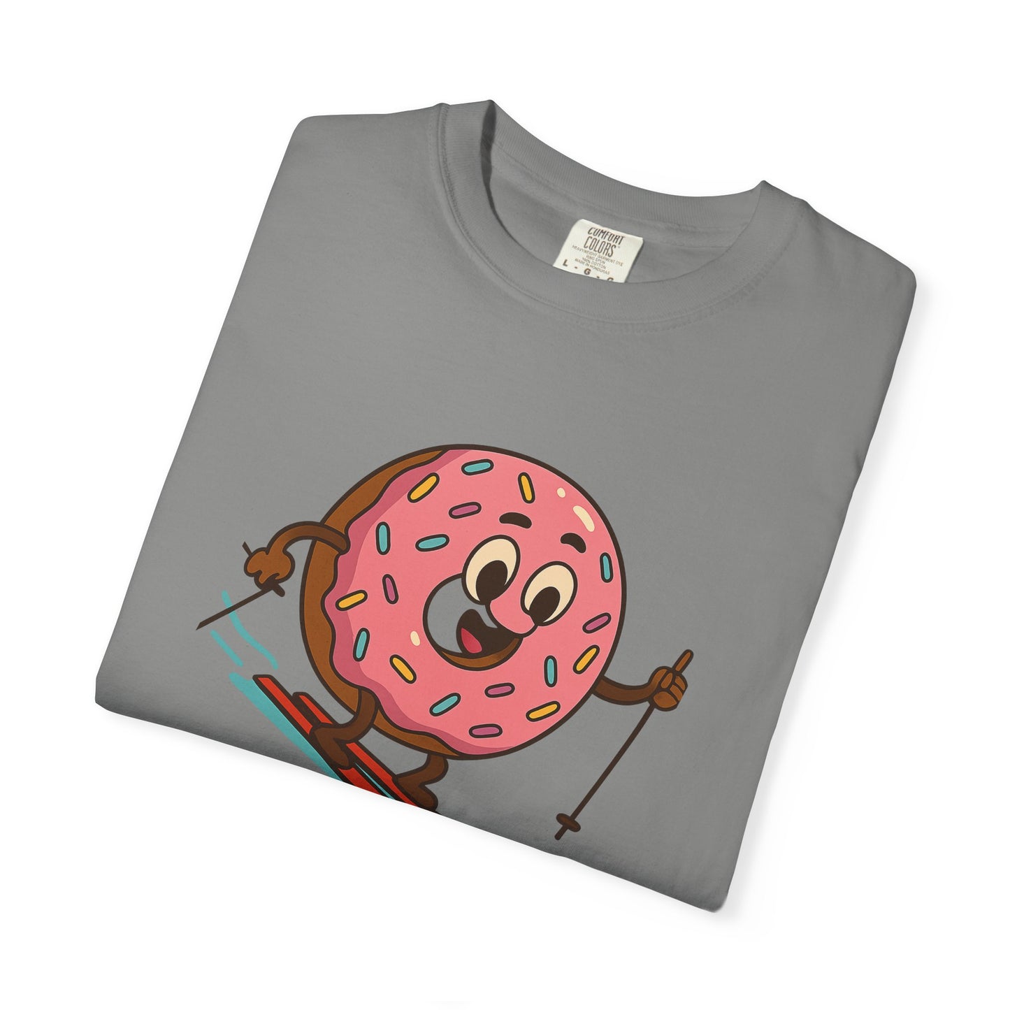 Ski Bum Doughnut T-Shirt, Unisex Tee, Fun Winter Apparel, Skiing Gift, Holiday Shirt