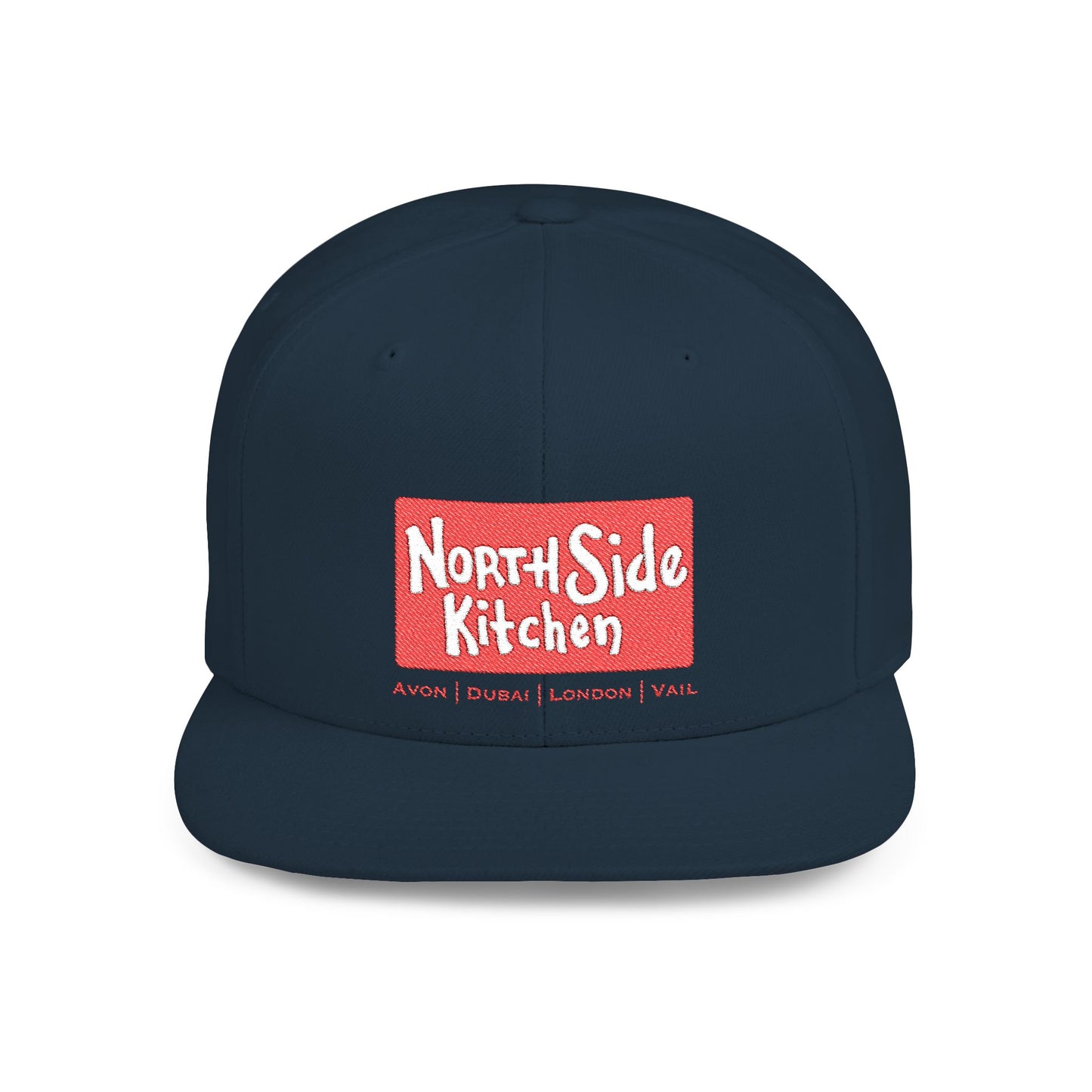 North Side Kitchen Flat Bill Snapback Hat | Urban Streetwear, Casual Style, Gift for Chefs, Trendy Accessory, Everyday Wear