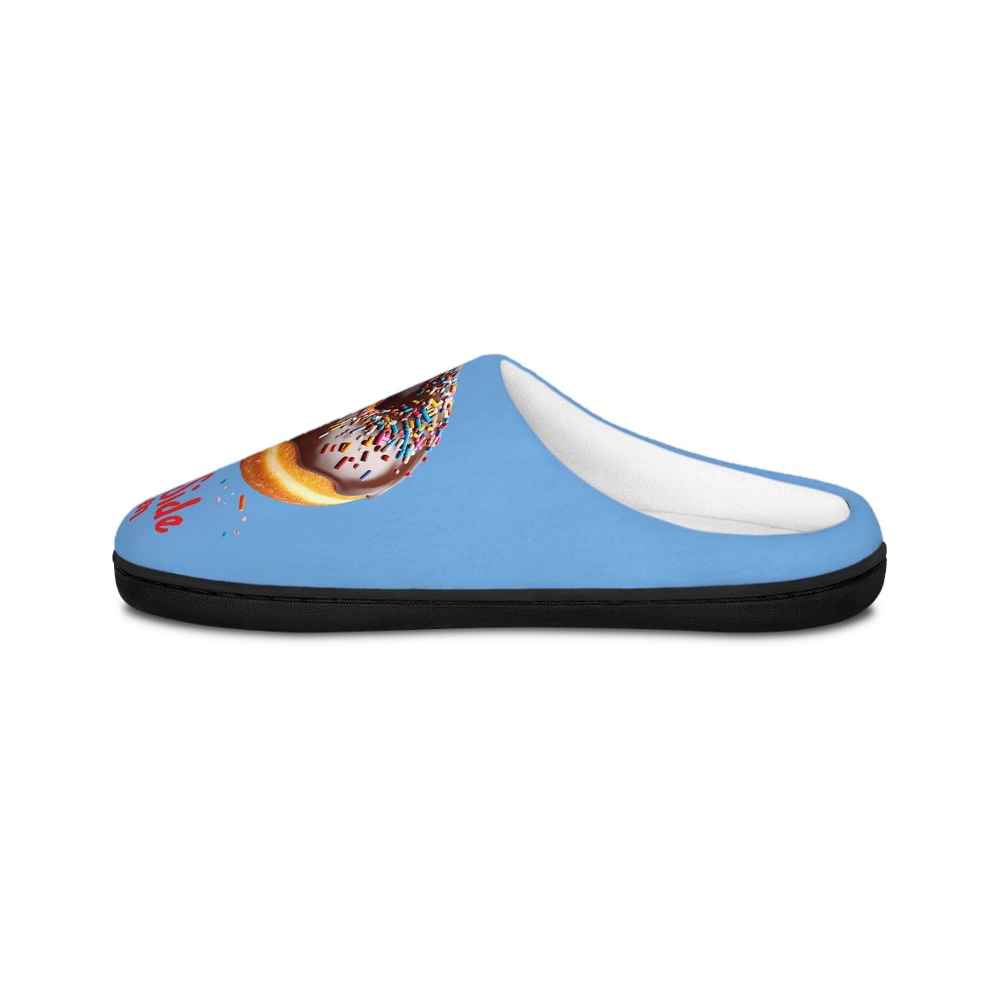 Cozy Men's Indoor Slippers with Donut and Coffee Design | Fun House Shoes, Gift for Him, Relaxation, Comfort Wear