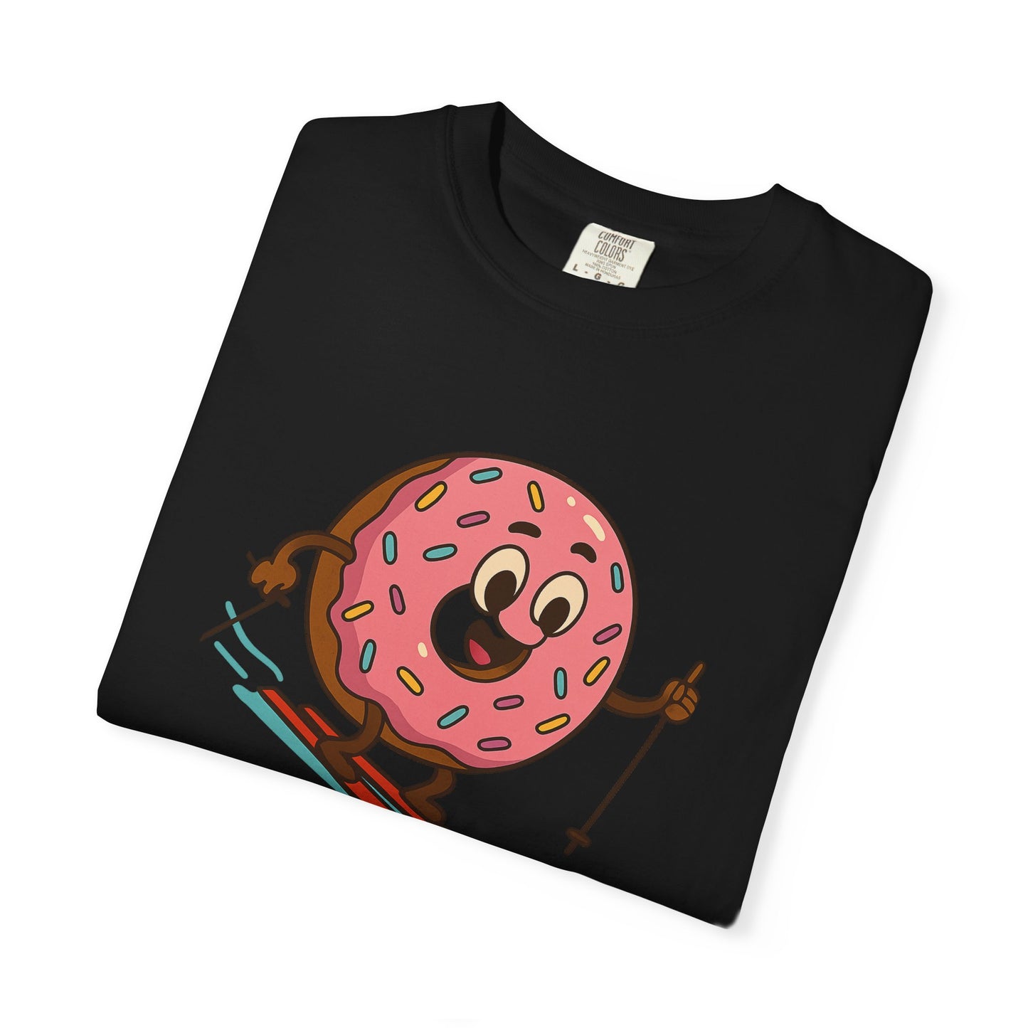 Ski Bum Doughnut T-Shirt, Unisex Tee, Fun Winter Apparel, Skiing Gift, Holiday Shirt