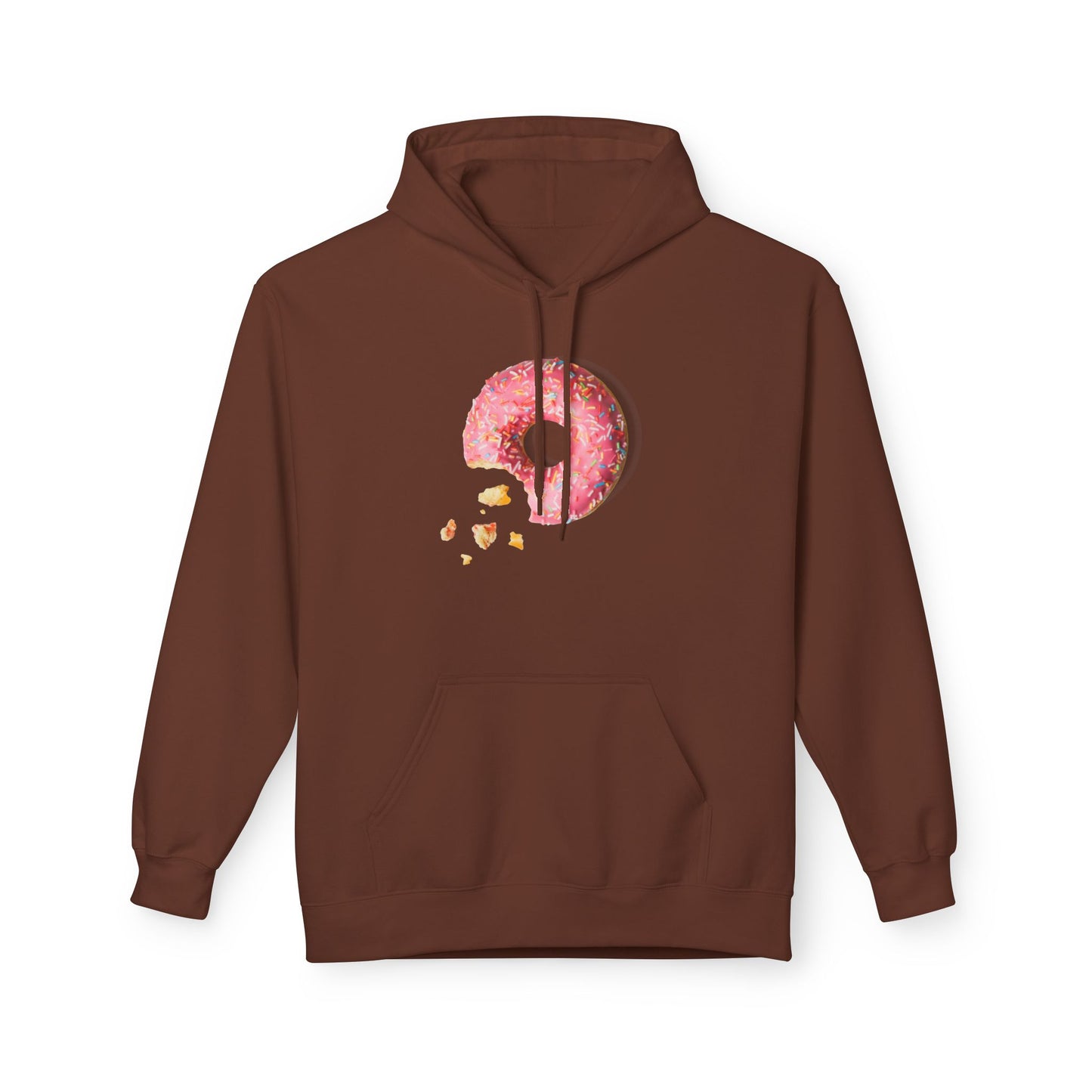 Donut Lover's Fleece Hoodie, Cozy Dessert Apparel, Bakery Gifts, Foodie Fashion, Valentines Day Wear, Unisex Hooded Sweatshirt